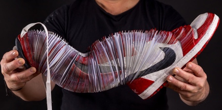 Layered Paper Nike Shoes