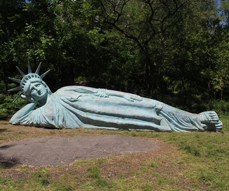 Reclining Liberty Statue