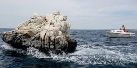 Artificial Rock Boat