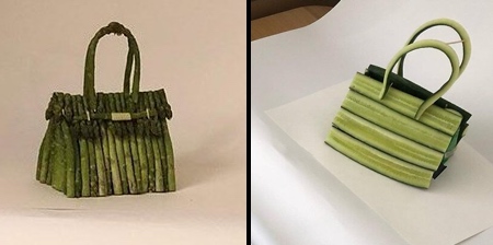 The new vegetable Hermes Birkin bag by artist Ben Denzer