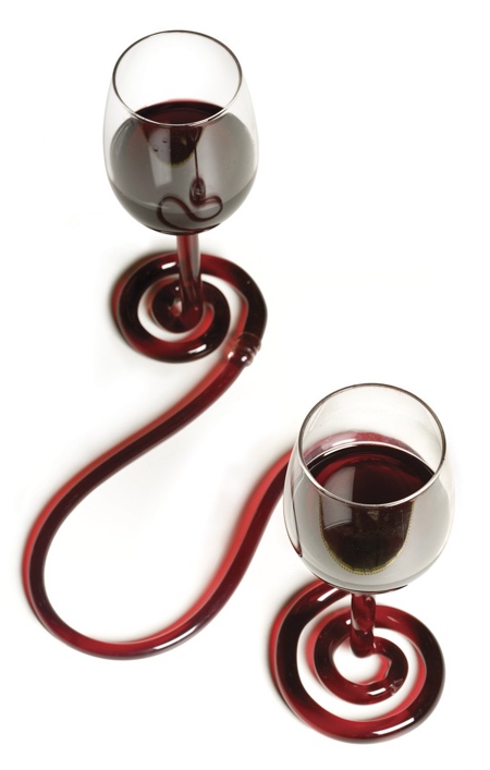 Interconnected Wine Glasses