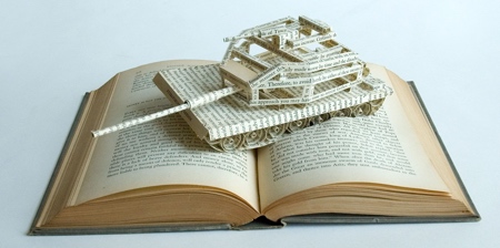 3D Book Pages Sculptures