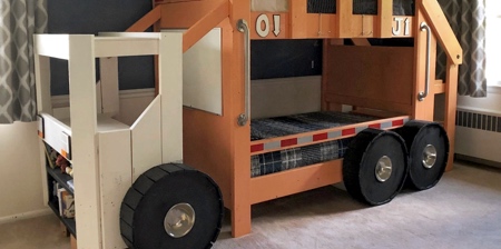 Garbage Truck Bunk Bed