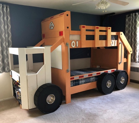 Garbage Truck Shaped Bed