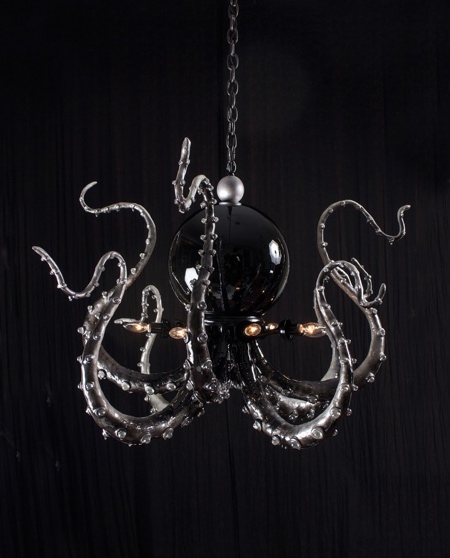 Adam Wallacavage Octopus Chandeliers