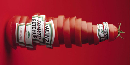 Sliced Ketchup Bottle