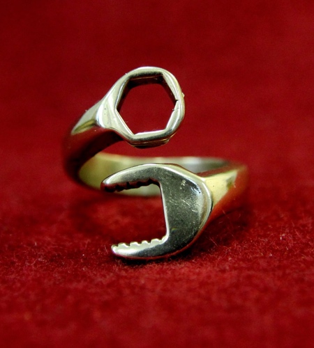 Golden Wrench Ring