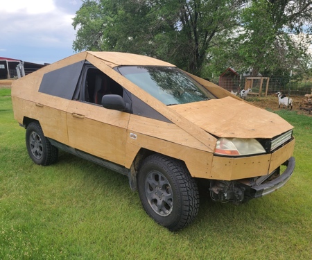 Wooden Cybertruck