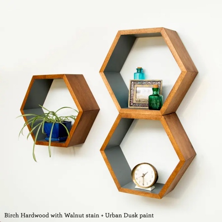 Hexagon Shelves