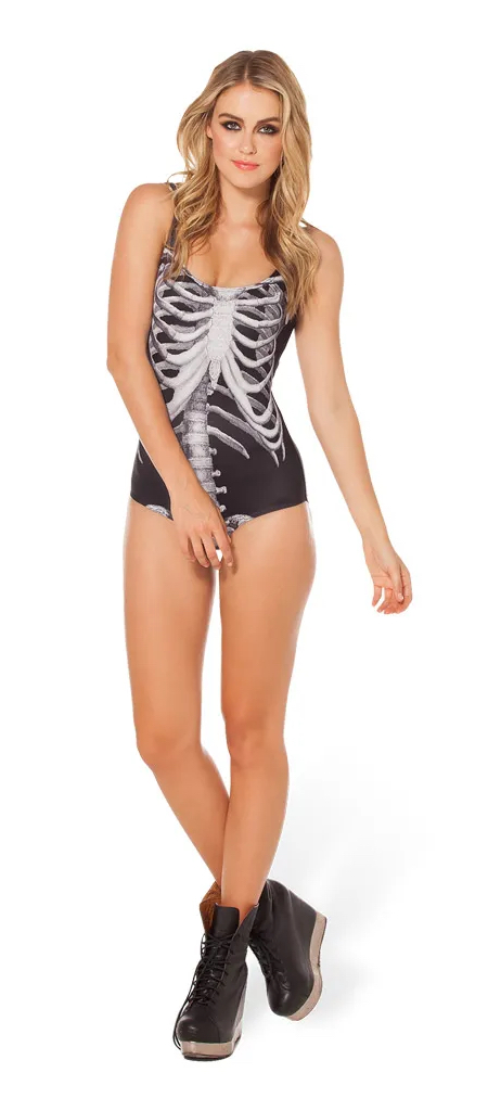 Skeleton Ribs Swimsuit