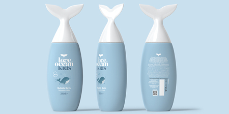 Whale Tail Shampoo Bottle