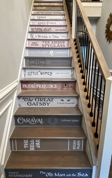 Bookcase Staircase Stickers