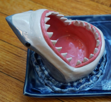 Avi Ceramics Shark Sushi Plate