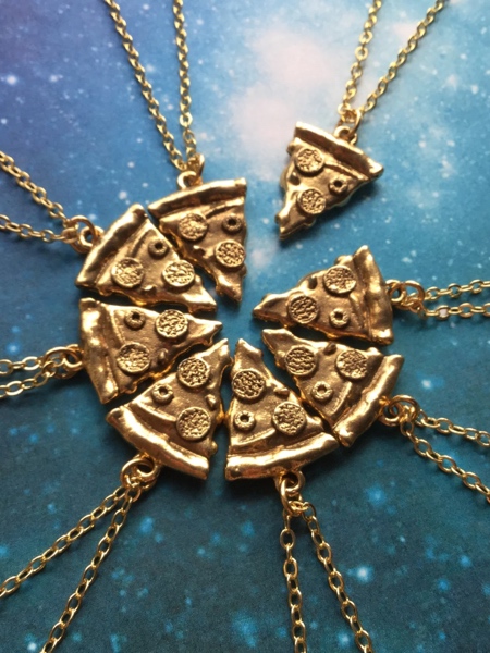 Pizza Slice Friendship Necklace