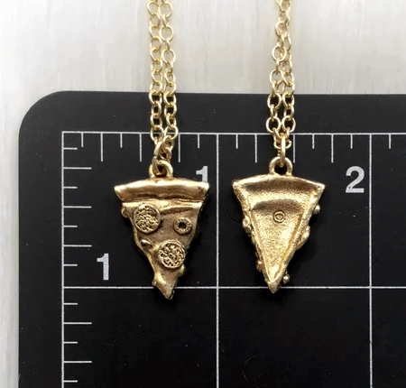 Pizza Slice Shaped Necklace