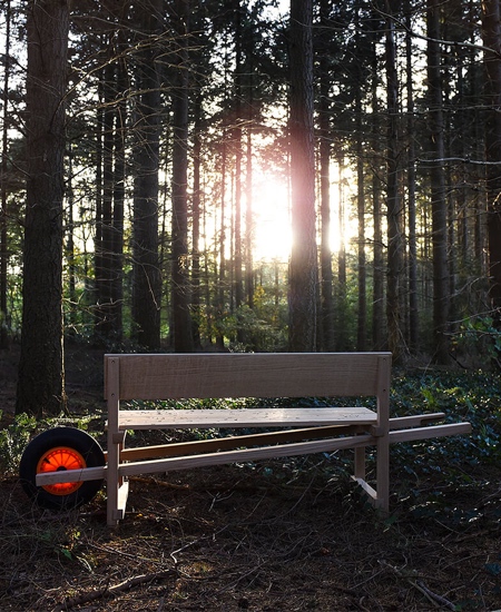 Bench with a Wheel