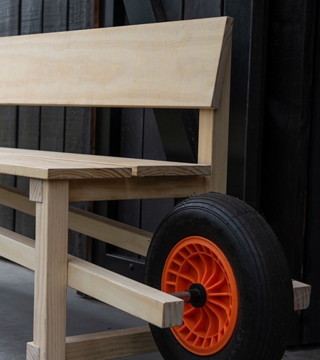 Bench on Wheels