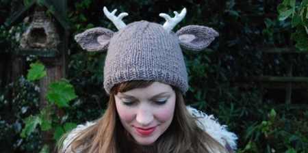 Deer with Antlers Hat