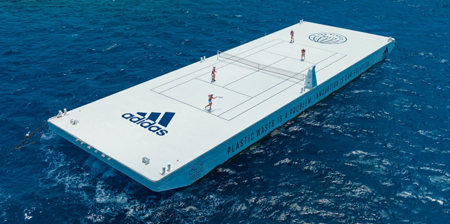 Adidas Floating Tennis Court