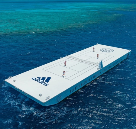 Floating Plastic Tennis Court