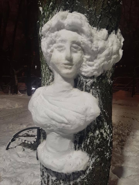 Snow Sculpture in Russia