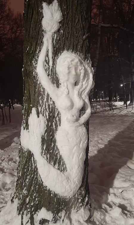 Snow Sculpture from Russia