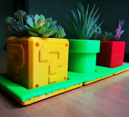 Super Mario Flower Pots