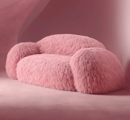 Pink Yeti Couch