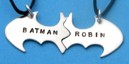 Batman and Robin Necklace