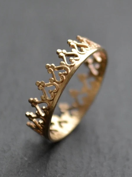 Gold Crown Ring