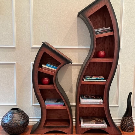 WoodCurve Curved Bookcase