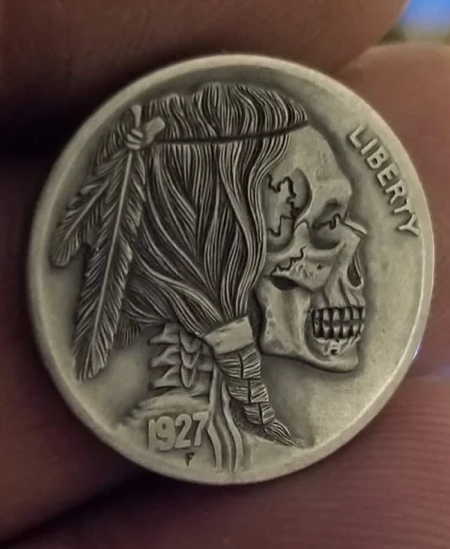 Hand Carved Coin