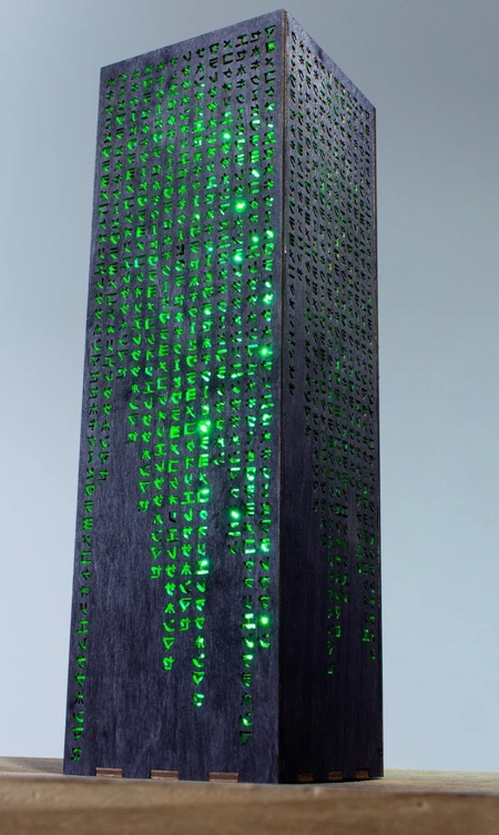 Matrix Green Code Lamp