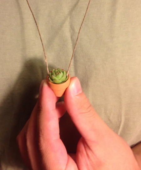 Miniature Plant Necklace