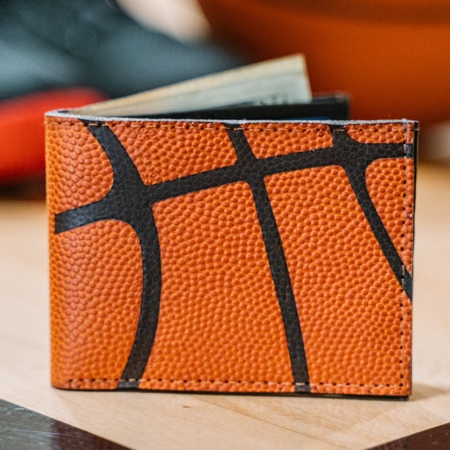 Leather Basketball Wallet