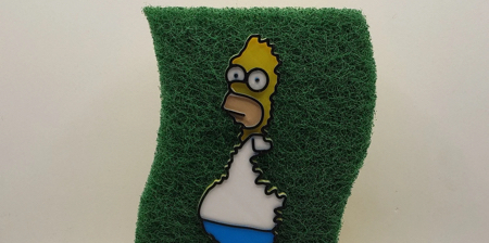 Homer Sponge Holder