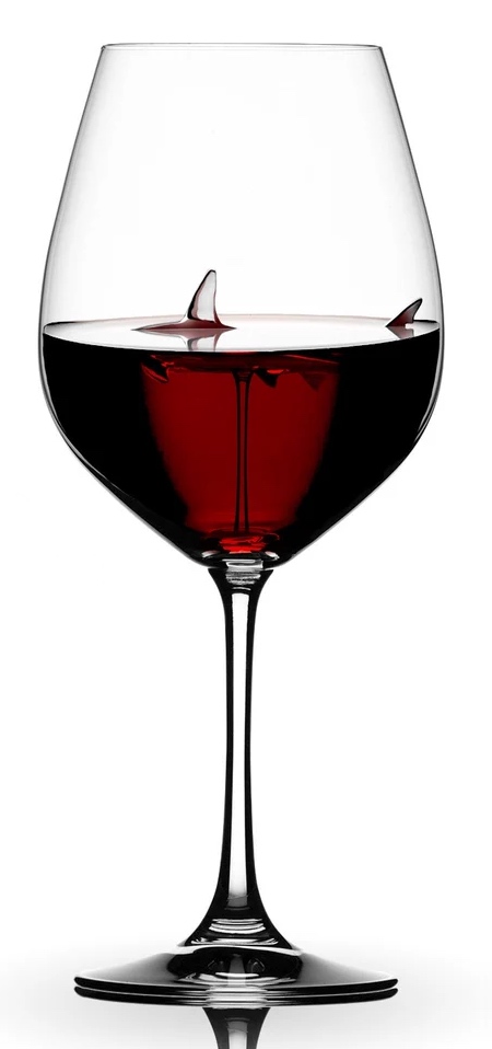Shark Inspired Wine Glass