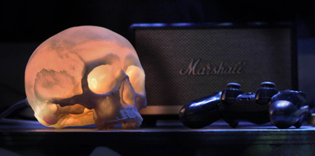 Human Skull Lamp