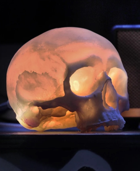 Skull Shaped Lamp