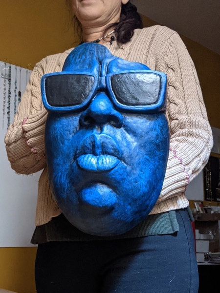 Biggie Smalls 3D Face Sculpture