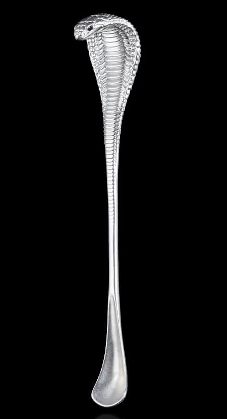 Silver Cobra Coffee Spoon