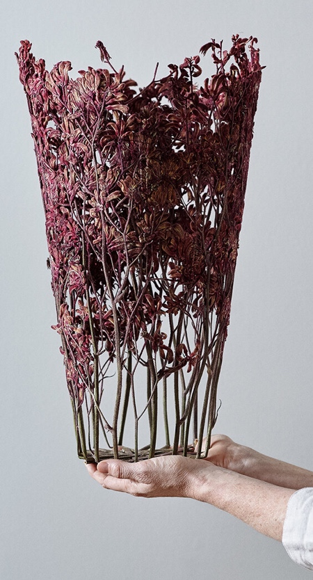 Vases Made of Pressed Flowers