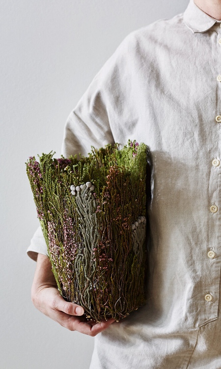 Vases Made of Dry Flowers