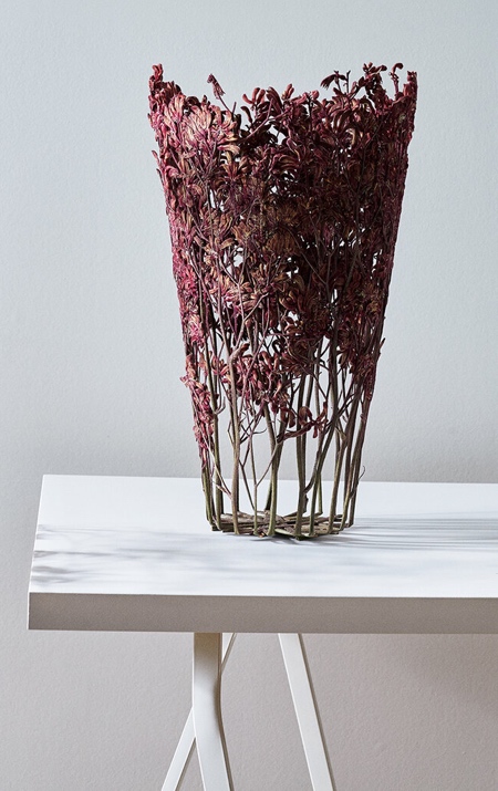 Vases Made of Dried Flowers
