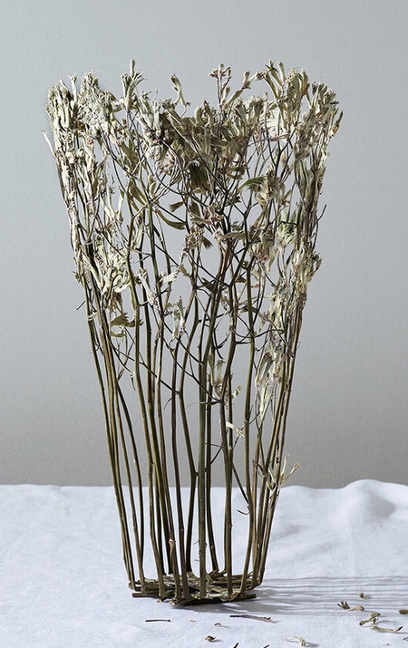 Vase Made of Pressed Flowers