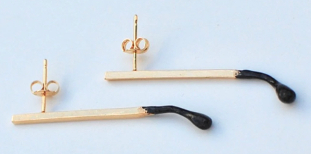 Matchstick Earrings