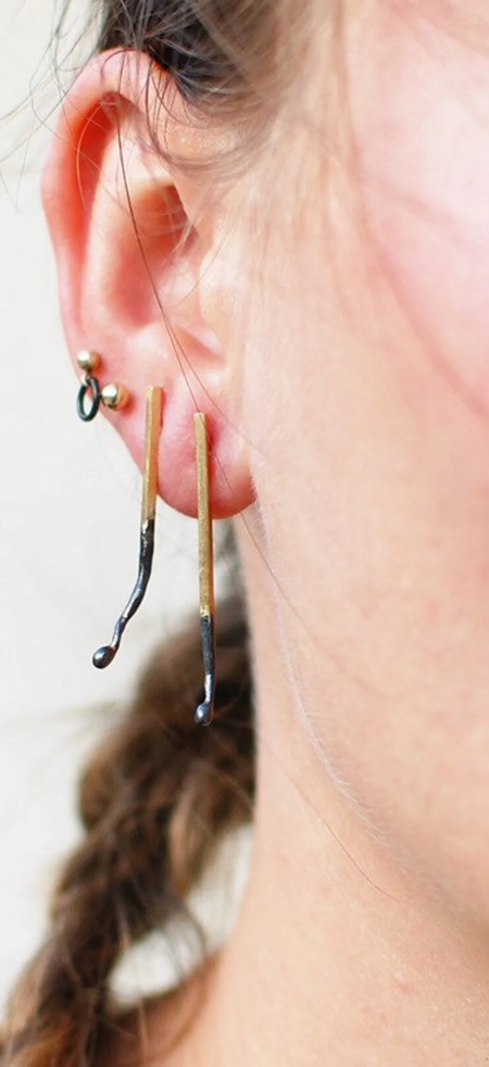 Burnt Matchstick Earrings