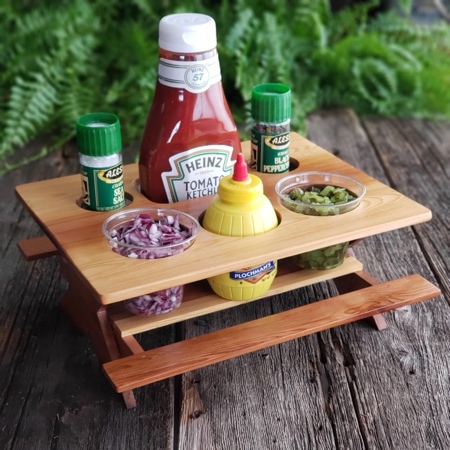 Picnic Table Condiment Holder