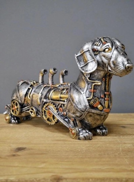 Steampunk Dachshund Sculpture