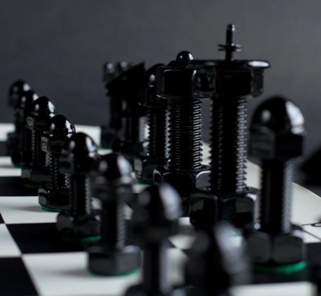 Nuts and Bolts Chess Set